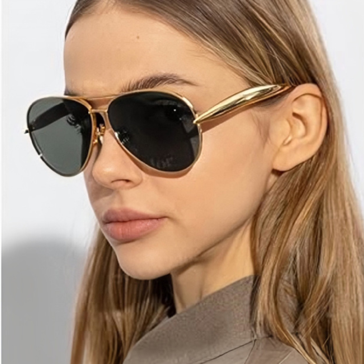 Fashionable Metal European and American Retro Trendy Toad Mirrors, Unparalleled, High End, Large Frame Sunglasses