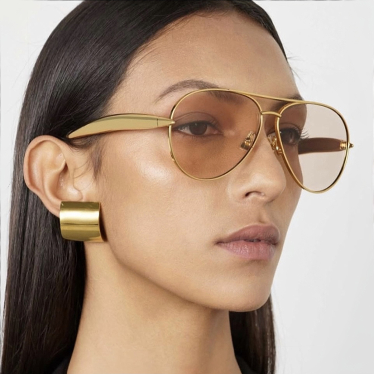 Fashionable Metal European and American Retro Trendy Toad Mirrors, Unparalleled, High End, Large Frame Sunglasses
