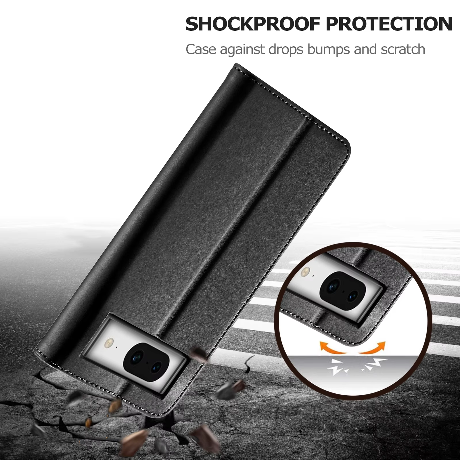 Business Leather Case for Google Pixel 11 10 9 Pro XL 9A 8A 8 7 6 Pro 7A Pixel 9Pro 10Pro Flip Wallet Card Holder Phone Cover