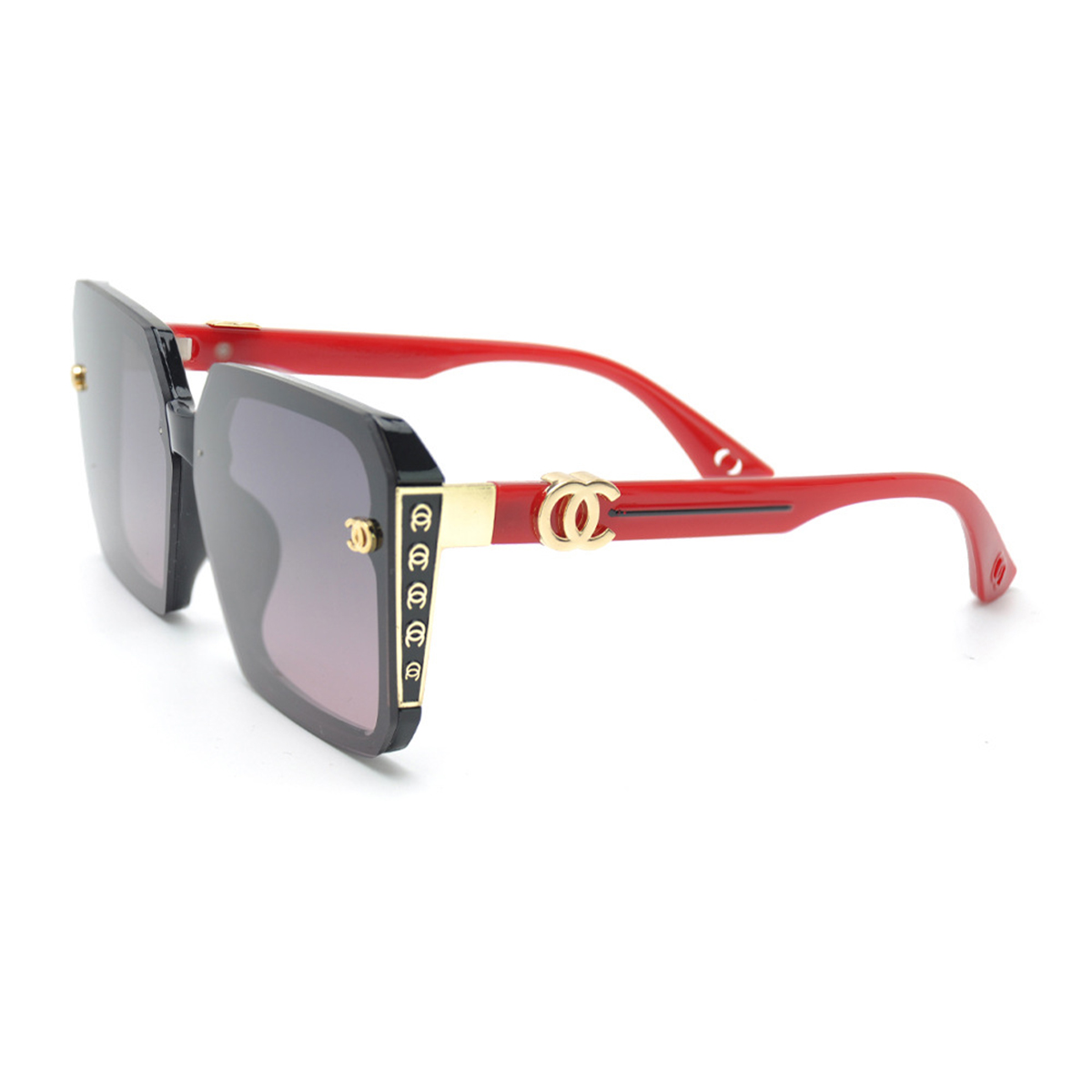 New Fashionable Sunglasses for Women with Large Frame and Slim Appearance, High End Sensation Glasses