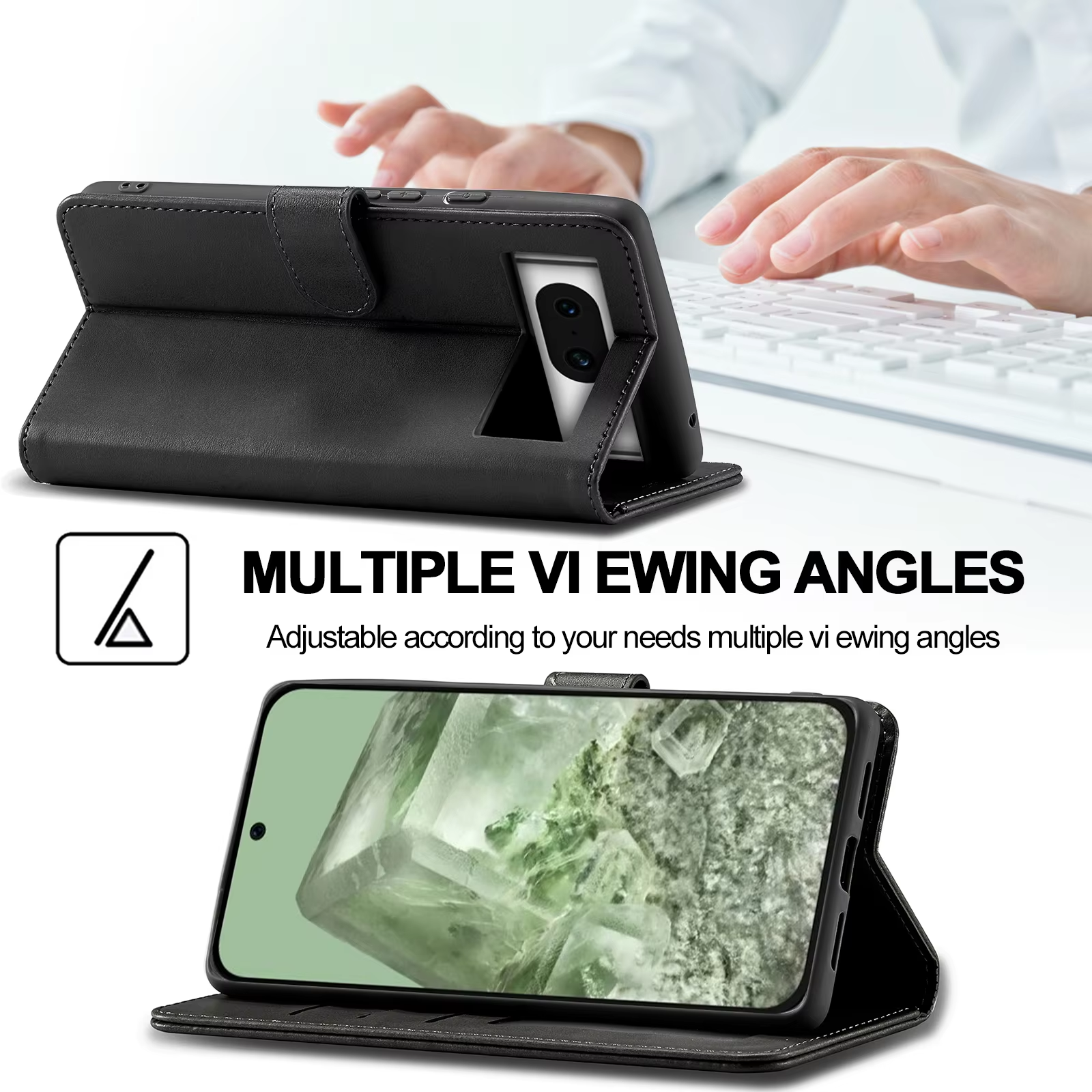 Business Leather Case for Google Pixel 11 10 9 Pro XL 9A 8A 8 7 6 Pro 7A Pixel 9Pro 10Pro Flip Wallet Card Holder Phone Cover