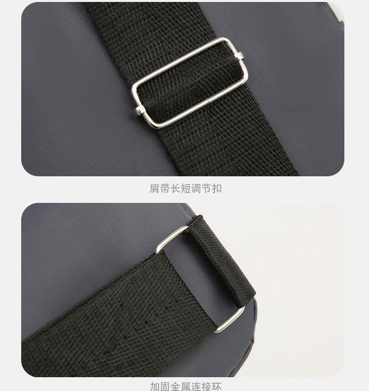 Fashionable men's chest bag, new portable casual shoulder bag, trendy personality, niche design, crossbody bag