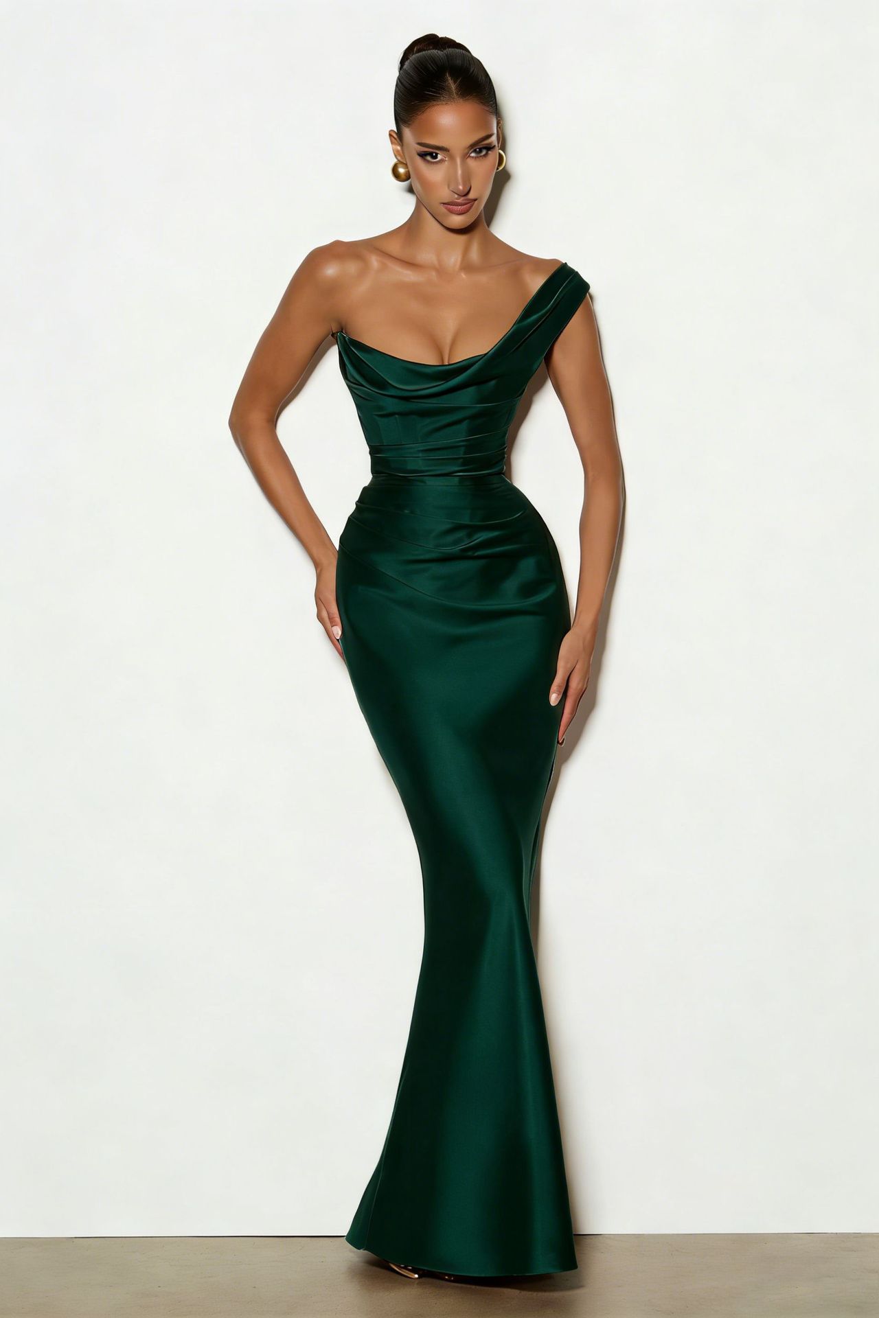 Free delivery of high-quality 2026 new summer women's clothing hot selling sexy sloping shoulder sleeveless fishbone dress