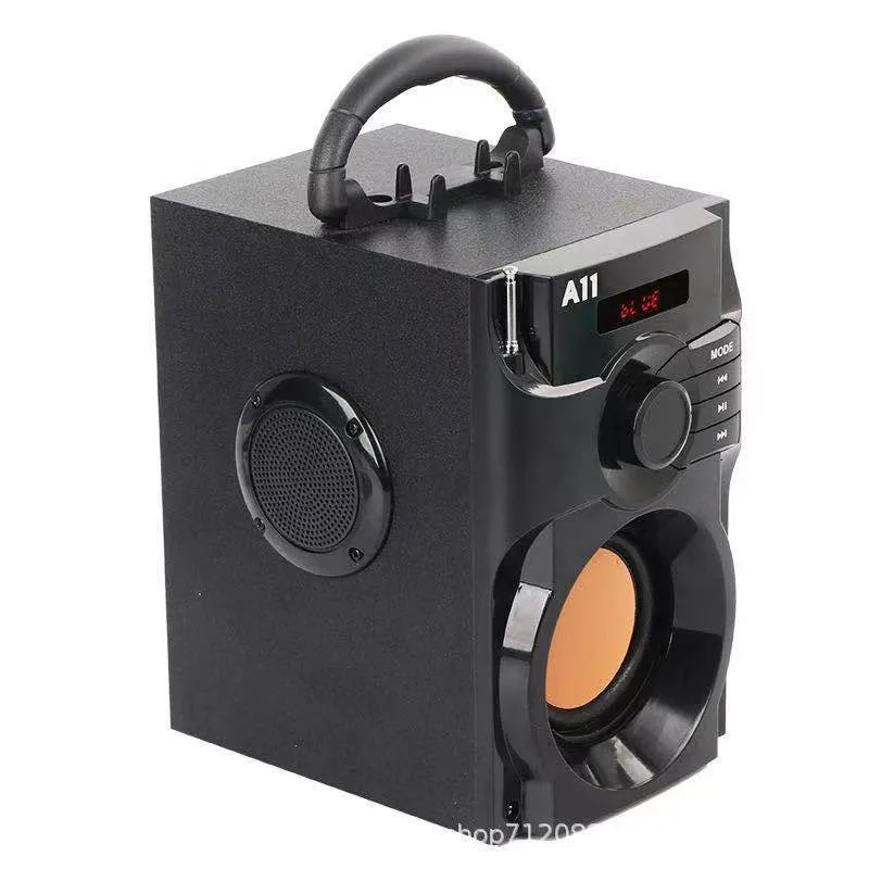 Wooden Super Bass Wireless Bluetooth Speakers Portable High Power Stereo Subwoofer Music Center Support TF FM Radio HIFI BoomBox