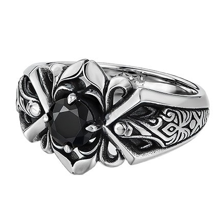 New Fashionable Thai Silver Ring for Men  Retro  High end  Handsome  Small niche Design  Trendy Tail Ring  Open Ring
