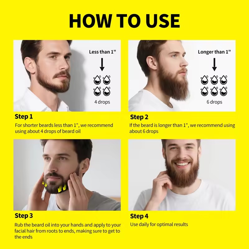 Men's Beard Serum Mustache Care Beard Oils Beard Growth Oil Original