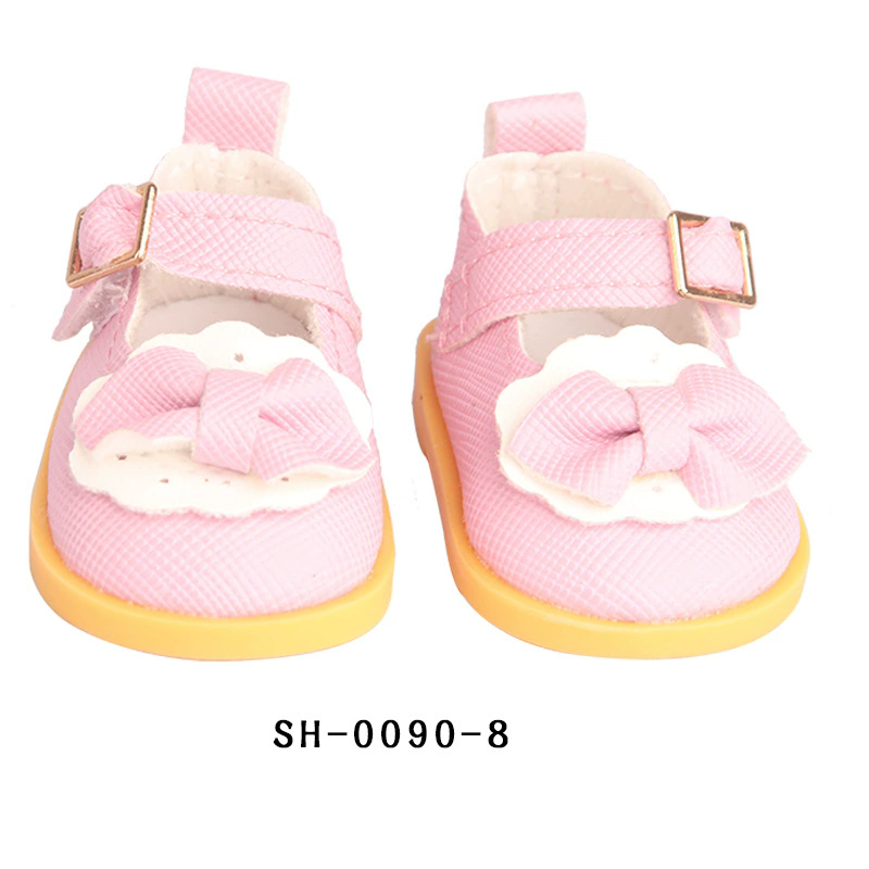 5cm PU Leather Doll Shoes Rabbit Bow,Flower Shoes Sandal Sneakers Boots For 14inch American doll,EXO,Cotton Doll,Nancy,Dolls Toy