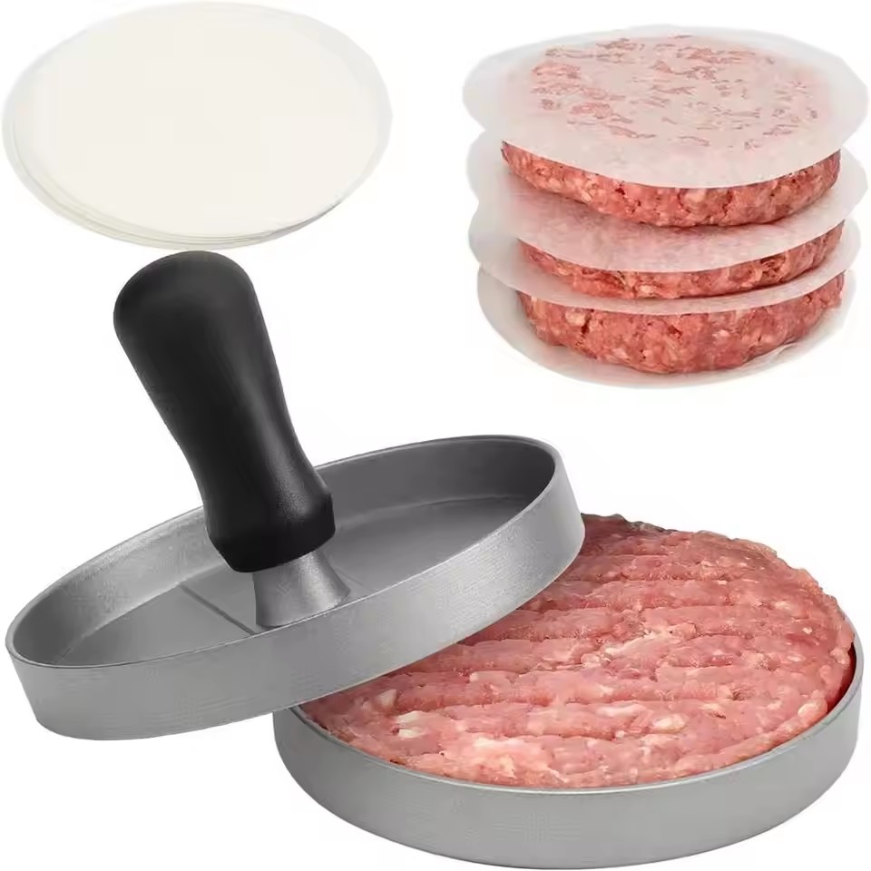 Round Hamburger Burger Press Beef Grill Food-Grade ABS Hamburger Helper Meat Press Cutlets Patty Maker Mold Kitchen Gadgets