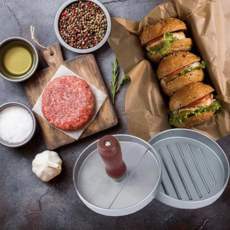 Round Hamburger Burger Press Beef Grill Food-Grade ABS Hamburger Helper Meat Press Cutlets Patty Maker Mold Kitchen Gadgets