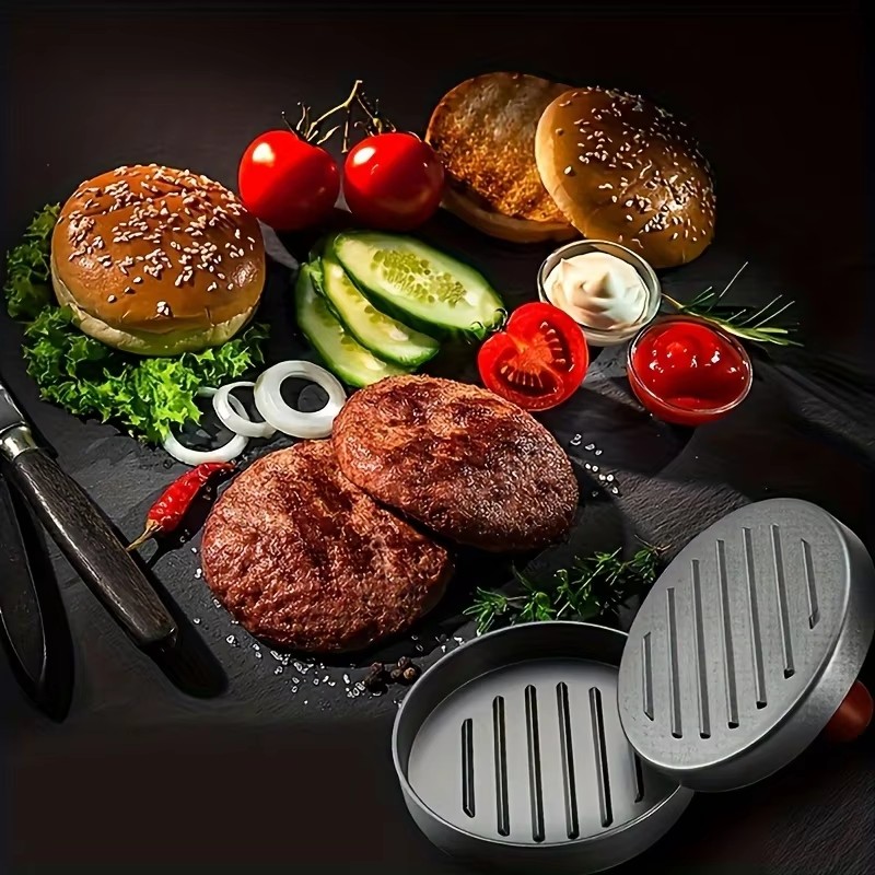 Round Hamburger Burger Press Beef Grill Food-Grade ABS Hamburger Helper Meat Press Cutlets Patty Maker Mold Kitchen Gadgets