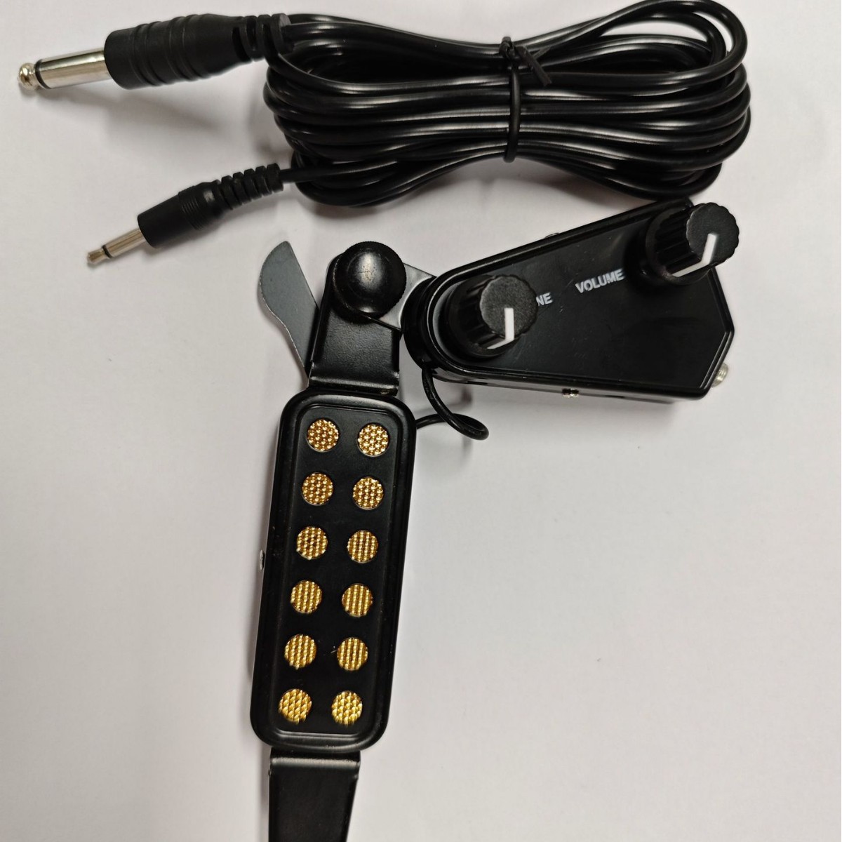 Acoustic Guitar Pickup with Volumes Tone Tuner 12 Sound Hole Pickup Transducer Musical Instruments Accessories