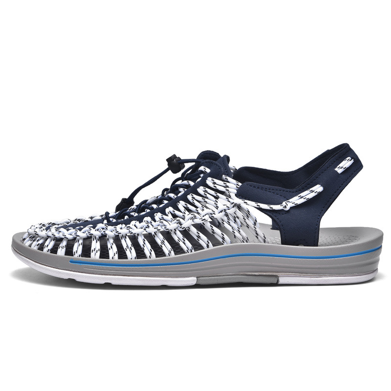 Men’s Sandals: Hand-woven, Openwork, Breathable Beach Sandals for Men and Women