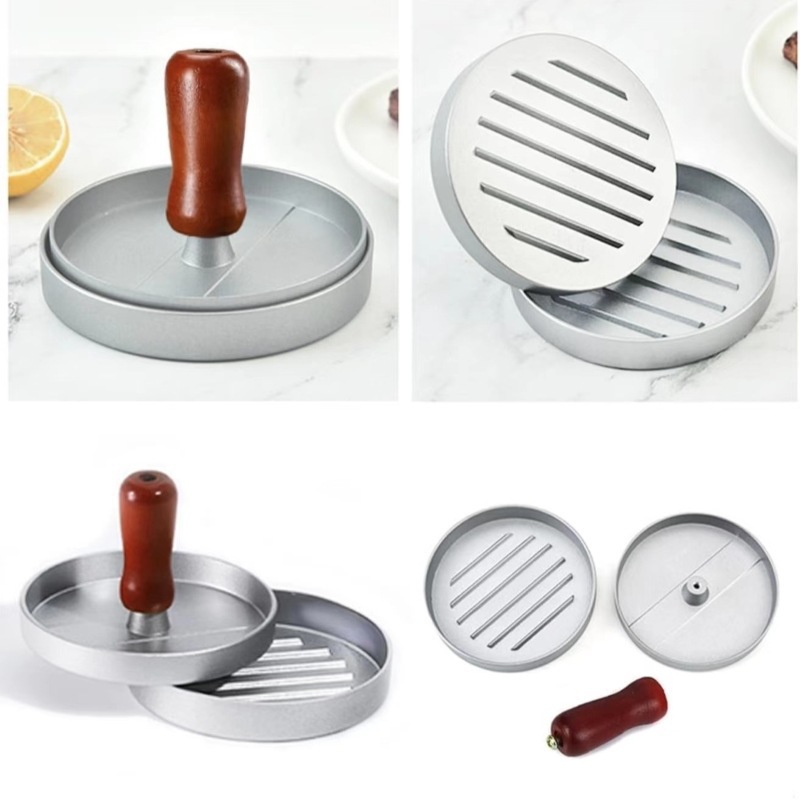 Round Hamburger Burger Press Beef Grill Food-Grade ABS Hamburger Helper Meat Press Cutlets Patty Maker Mold Kitchen Gadgets