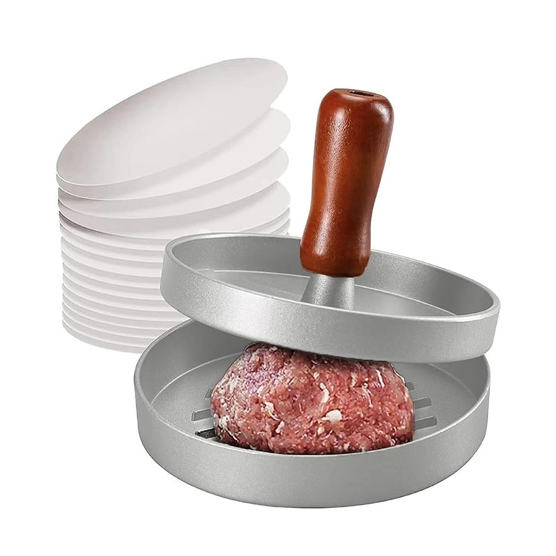 Round Hamburger Burger Press Beef Grill Food-Grade ABS Hamburger Helper Meat Press Cutlets Patty Maker Mold Kitchen Gadgets