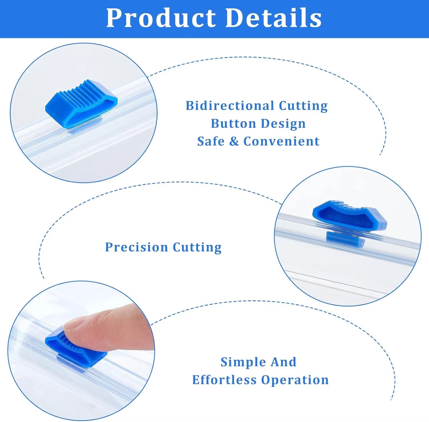 1PC Reusable Plastic Wrap Dispensers and Foil Film Cutter Food Cling Film Cutter Food Wrap Dispenser Cutter Kitchen Tool