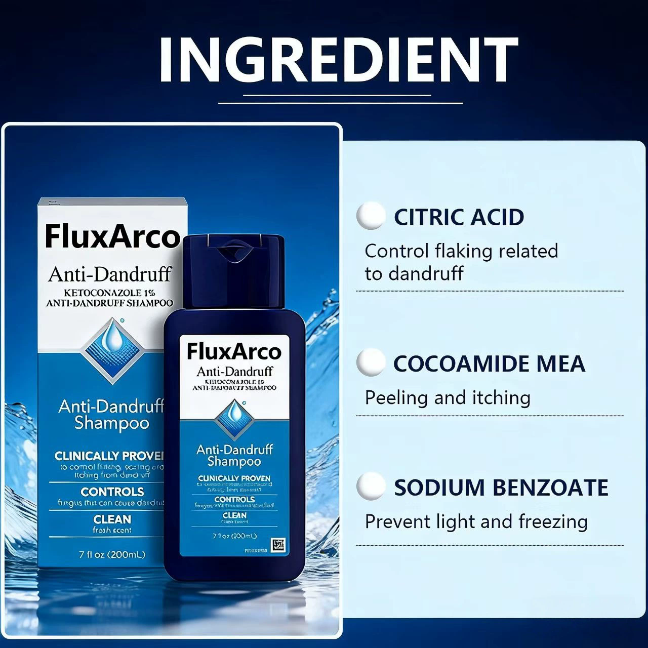 Dandruff Control Scalp Shampoo Sulfate Free Reduce Hair Loss Hair Nourishing Care Anti Itch Flake Removal Shampoo For Man Women