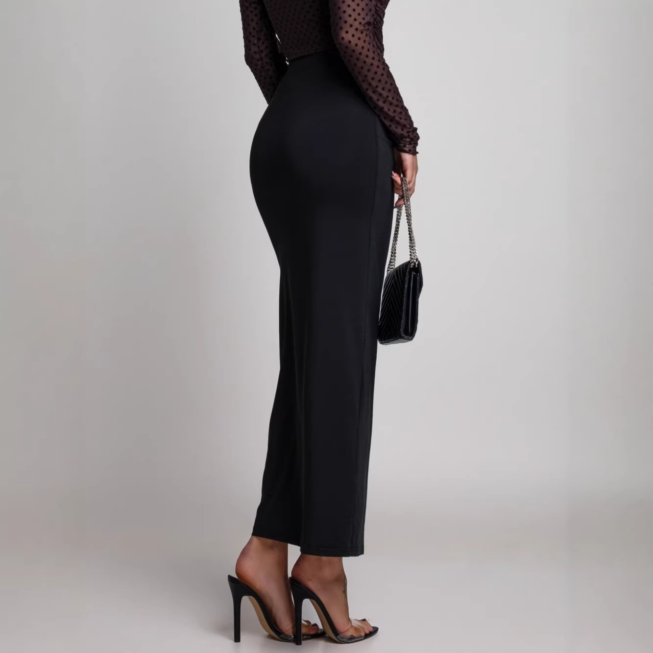Free delivery of high-quality 2026 new summer women's clothing hot selling half skirt soft slit half skirt