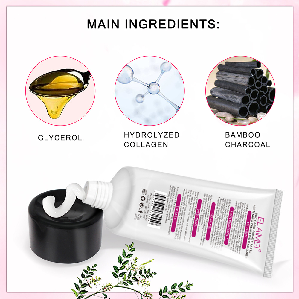 60ml Underarm Whitening Cream Dark Skin Improve Melanin Pigmentation Bleaching Brighten For Underarms Knees Elbows Care