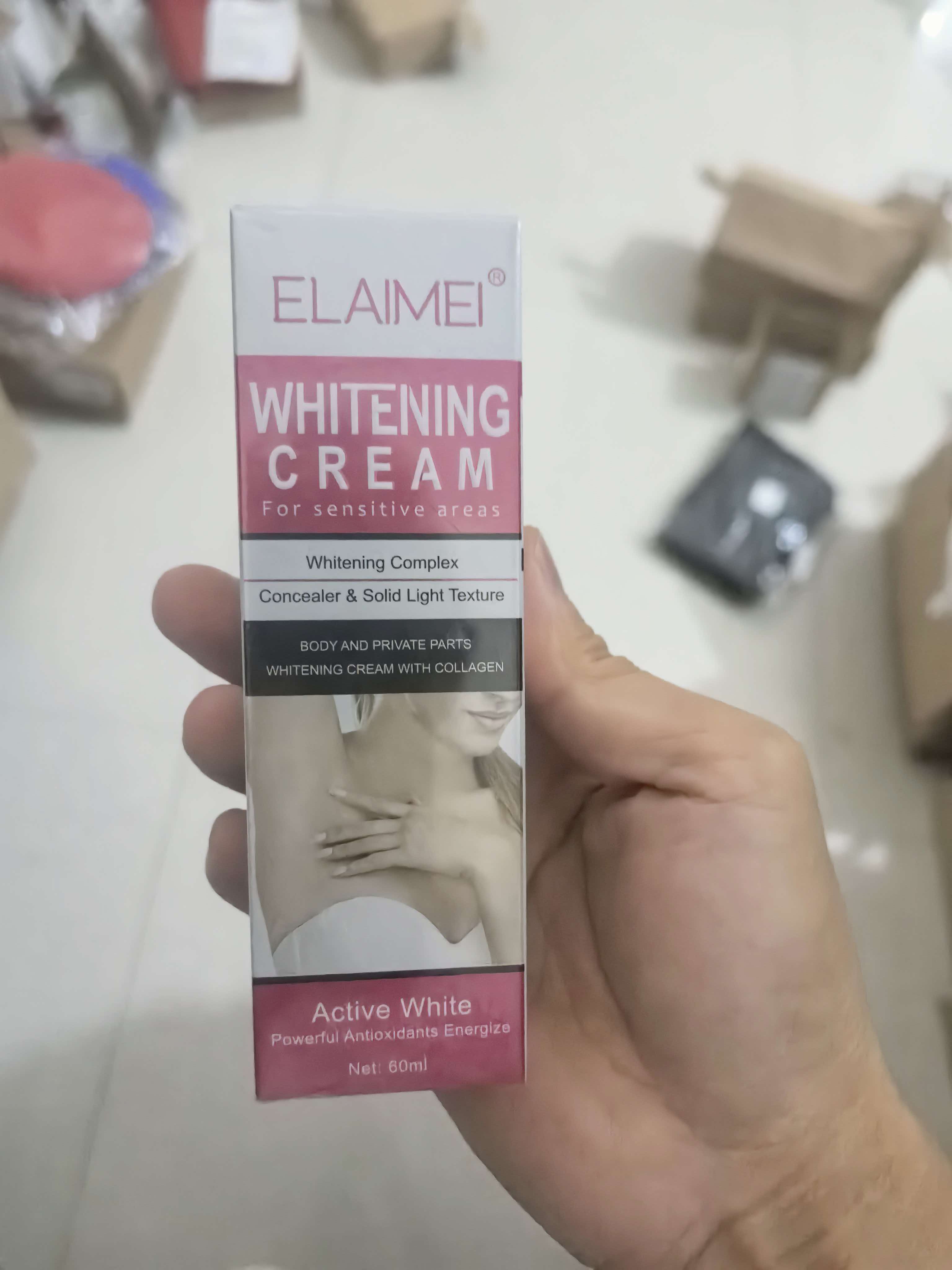 60ml Underarm Whitening Cream Dark Skin Improve Melanin Pigmentation Bleaching Brighten For Underarms Knees Elbows Care