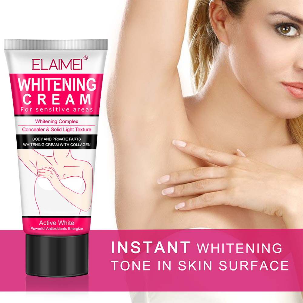 60ml Underarm Whitening Cream Dark Skin Improve Melanin Pigmentation Bleaching Brighten For Underarms Knees Elbows Care