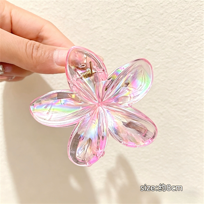 Gradient color Bauhinia flower large size grab clip explosive egg flower  hair clip flower shark clip side grab hair accessory