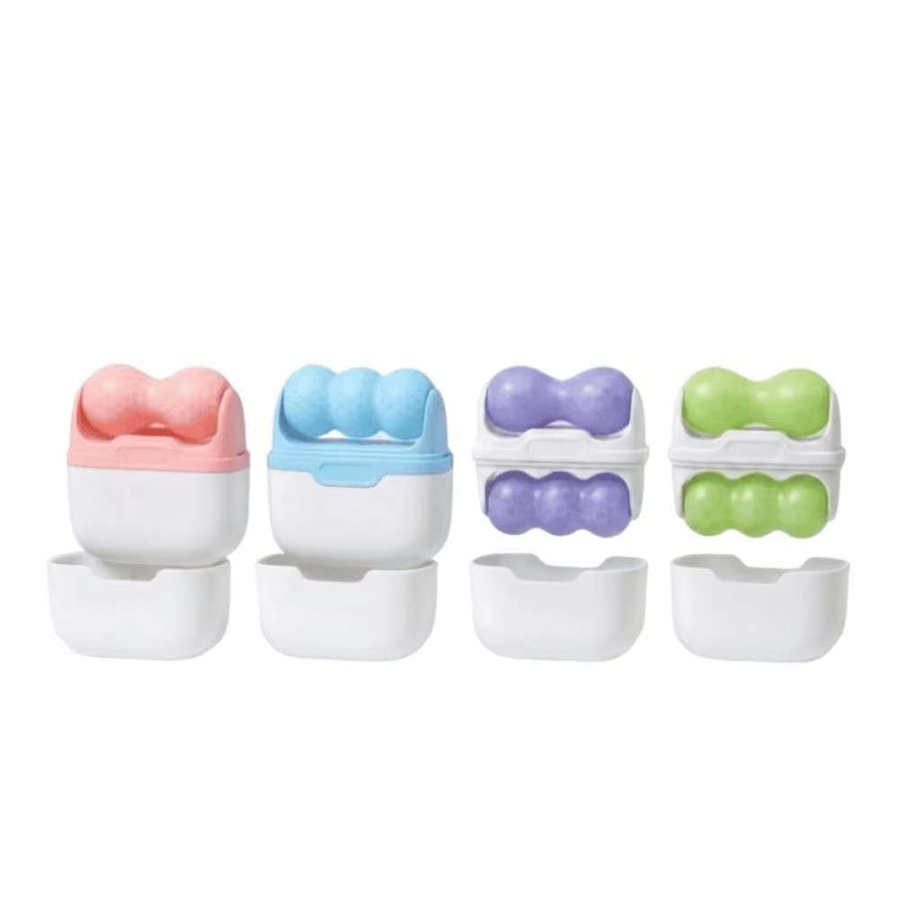 Double Head Ice Roller for Face Blue Pink Purple Green Reusable Beauty Skin Lifting Tool Skin Tightening W/V Shaped