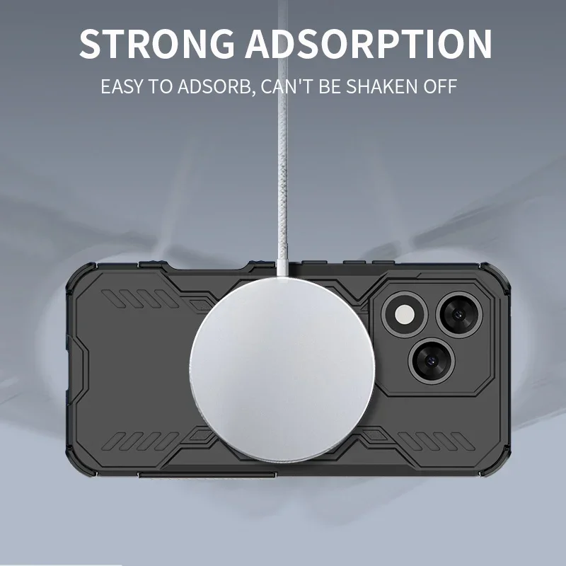 Heat Dissipation Protective Case For Honor X6C 500 600 600E Pro Cover Magnetic Wireless Charging Shell Fundas Coque