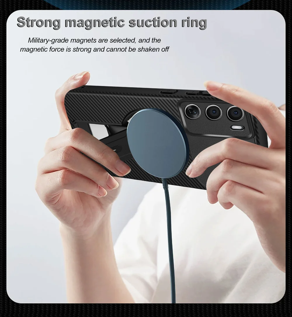 Magnetic For Magsafe Wireless Charge Case For OPPOA6 A6X Reno 14 15 14F 15F 15C Pro MAX 5G Camera Lens Protection Cover