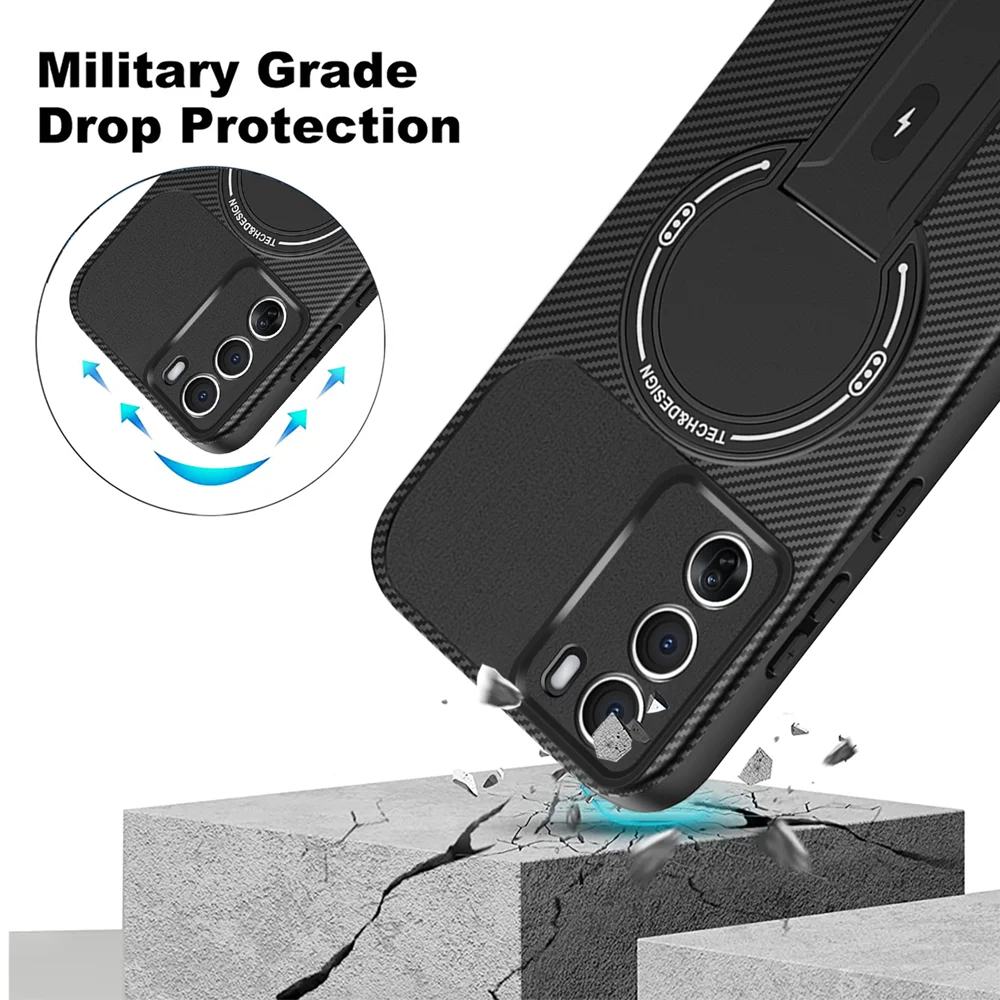 Magnetic For Magsafe Wireless Charge Case For OPPOA6 A6X Reno 14 15 14F 15F 15C Pro MAX 5G Camera Lens Protection Cover