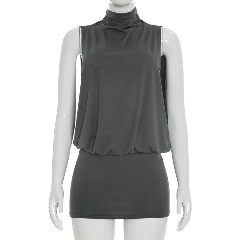 Sexy Hollow Out Mini Dress Women Casual Summer Y2K Clothes Sleeveless Party Club Dresses Outfit Beach Vacation