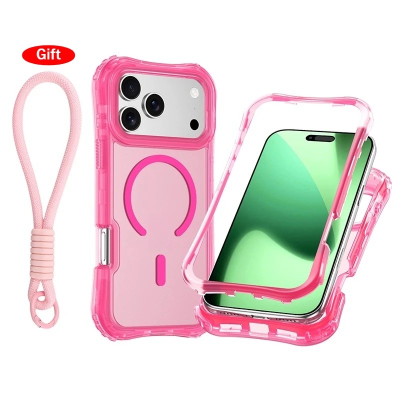 3-in-1 Magnetic Clear Case for iPhone 17/16/15/14 Pro Max - Armor Protection thumbnail 9