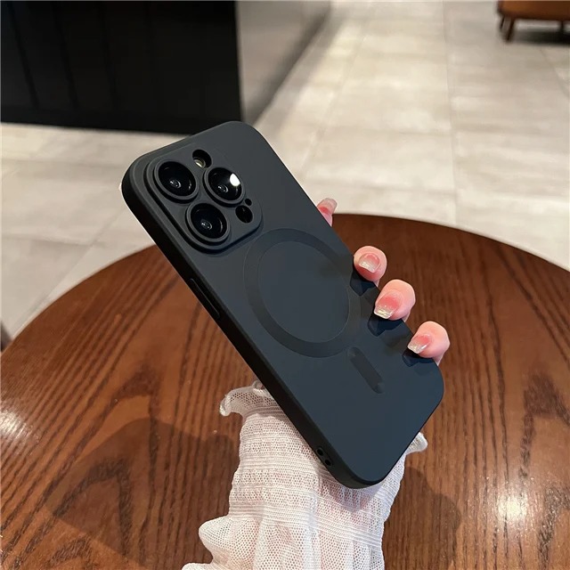 iPhone MagSafe Luxury Matte Case - Soft Magnetic Cover for iPhone 11-17