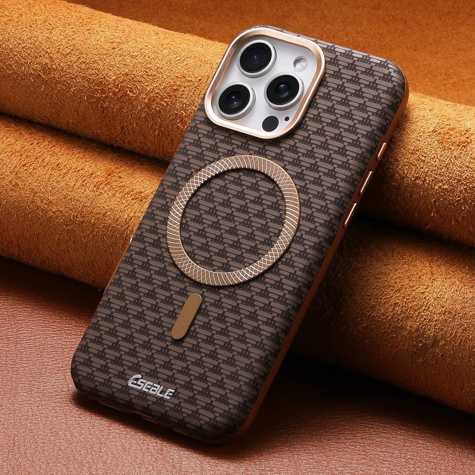 Luxury Leather MagSafe Case for iPhone 17-13 Pro Max | Wireless Charging