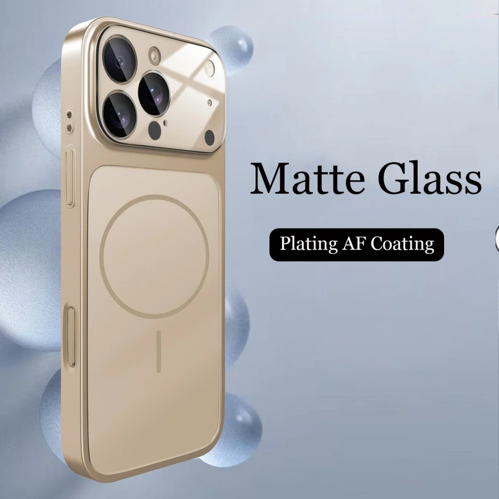 Premium MagSafe Magnetic Glass Case - iPhone 17 Air/Pro Max Nano Matte Protection