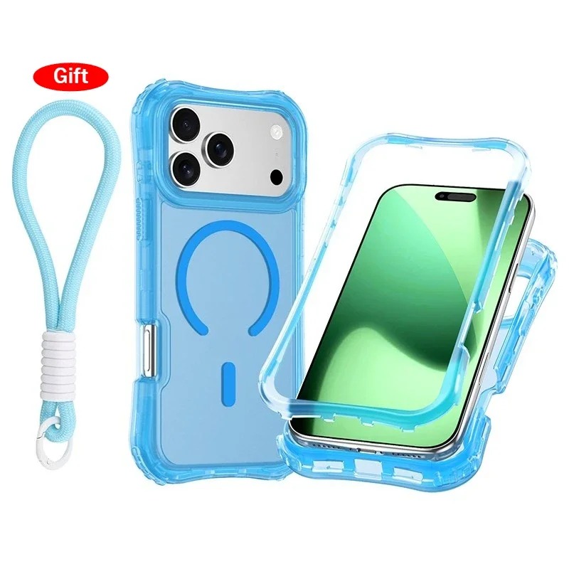 3-in-1 Magnetic Clear Case for iPhone 17/16/15/14 Pro Max - Armor Protection thumbnail 10