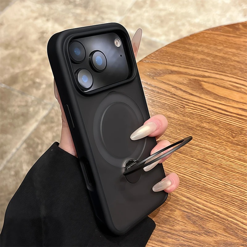 Magnetic Car Holder Phone Case for iPhone 17/16/15/14 Pro Max - Magsafe Ring