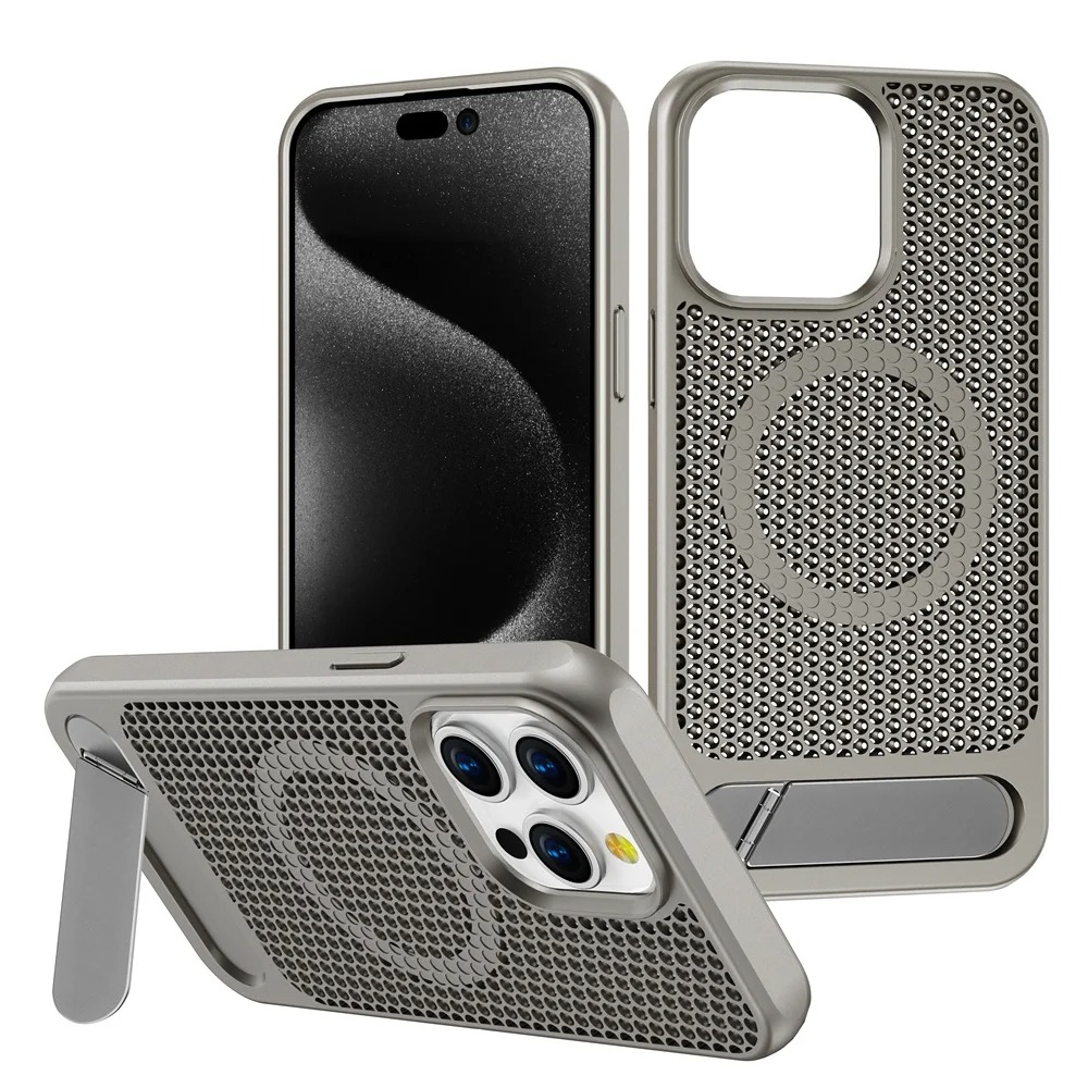 Magnetic Cooling Stand Phone Case - iPhone 14/15/16 Pro Max Shockproof