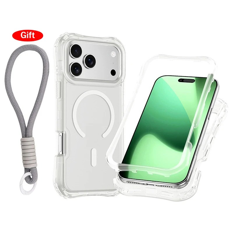 3-in-1 Magnetic Clear Case for iPhone 17/16/15/14 Pro Max - Armor Protection thumbnail 8