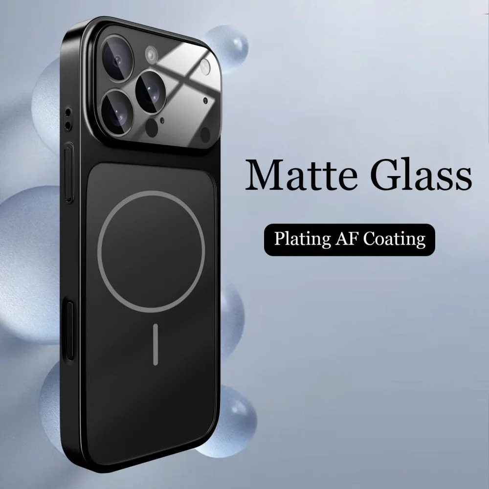 Premium MagSafe Magnetic Glass Case - iPhone 17 Air/Pro Max Nano Matte Protection