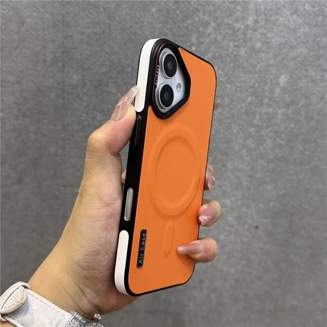 Luxury Magnetic MagSafe Leather Phone Case for iPhone 16/15/12 Pro Max