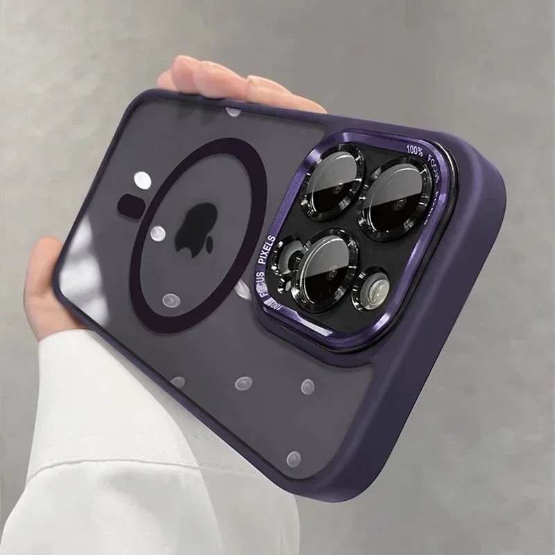 Luxury Magnetic iPhone Case - Metal Lens Protection for iPhone 17-11