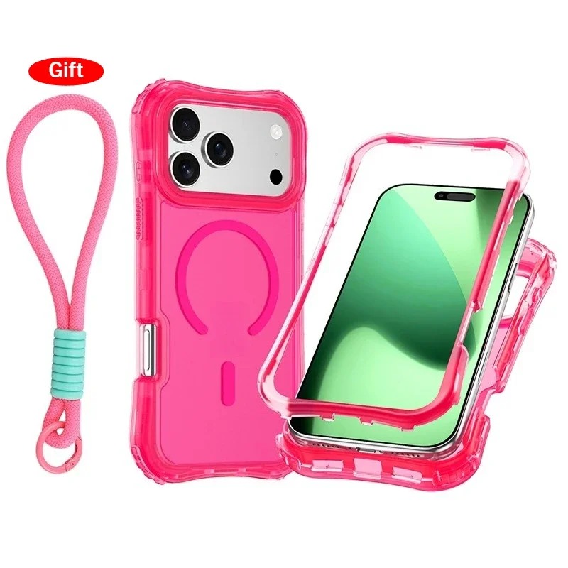 3-in-1 Magnetic Clear Case for iPhone 17/16/15/14 Pro Max - Armor Protection thumbnail 7