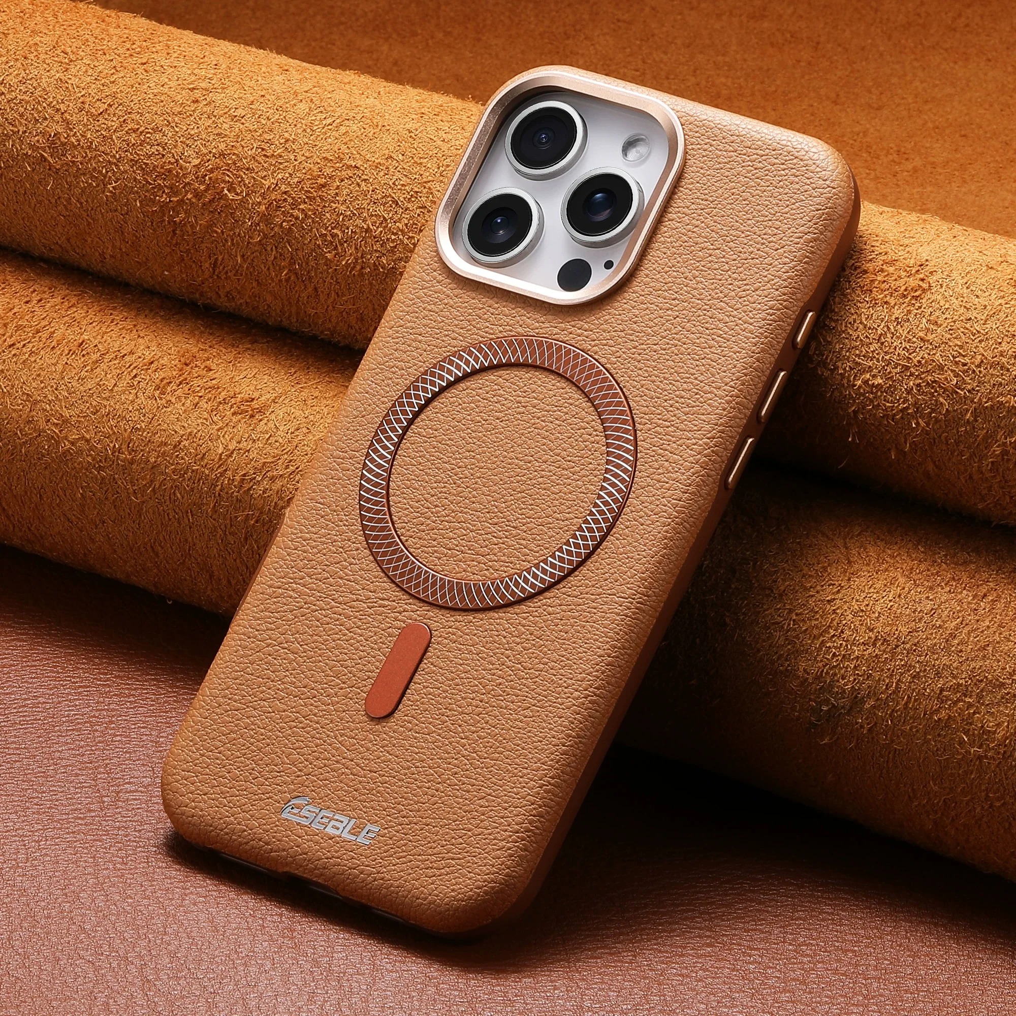 Luxury Leather MagSafe Case for iPhone 17-13 Pro Max | Wireless Charging