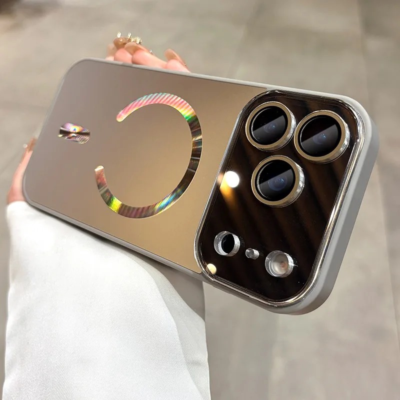 MagSafe iPhone Case with Flowing Light Window - 17/16/15/14/13 Pro Max