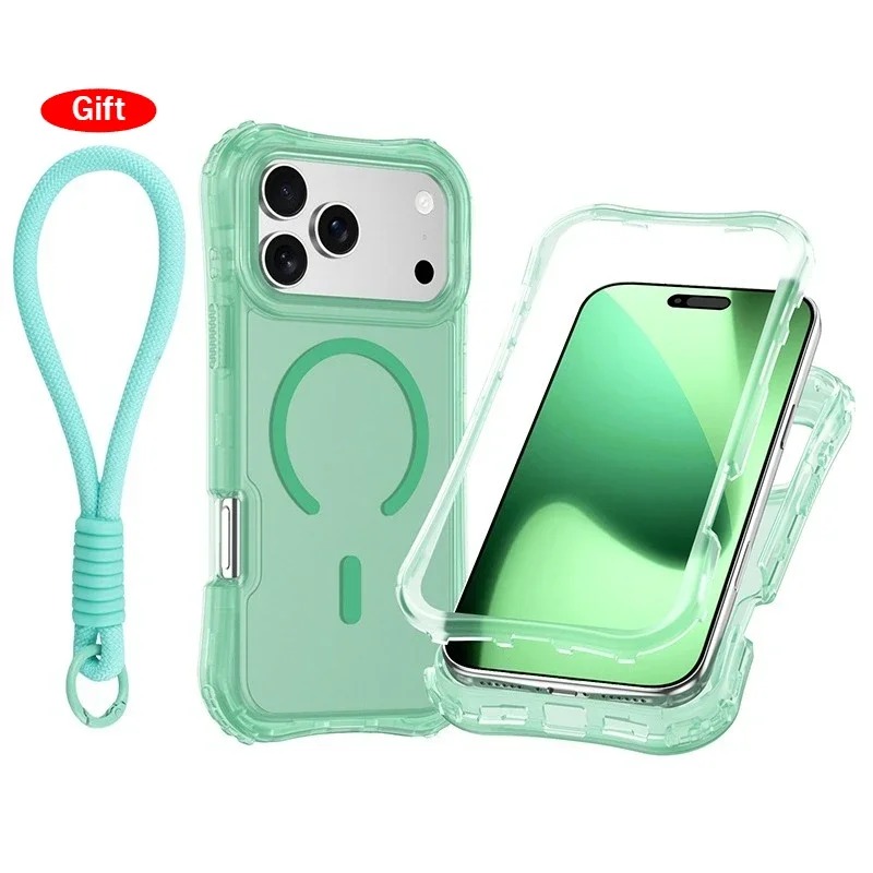 3-in-1 Magnetic Clear Case for iPhone 17/16/15/14 Pro Max - Armor Protection thumbnail 5