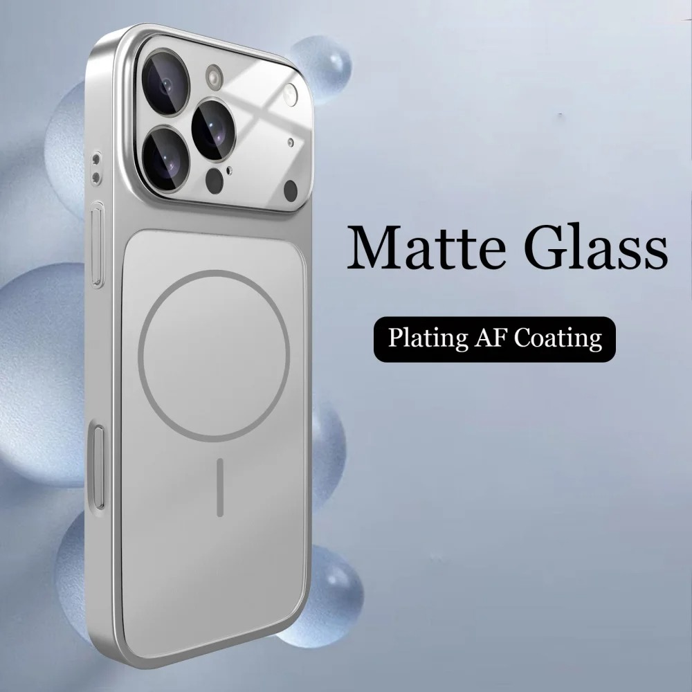Premium MagSafe Magnetic Glass Case - iPhone 17 Air/Pro Max Nano Matte Protection