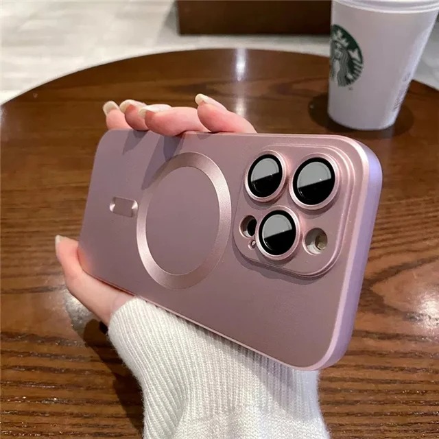 iPhone MagSafe Luxury Matte Case - Soft Magnetic Cover for iPhone 11-17