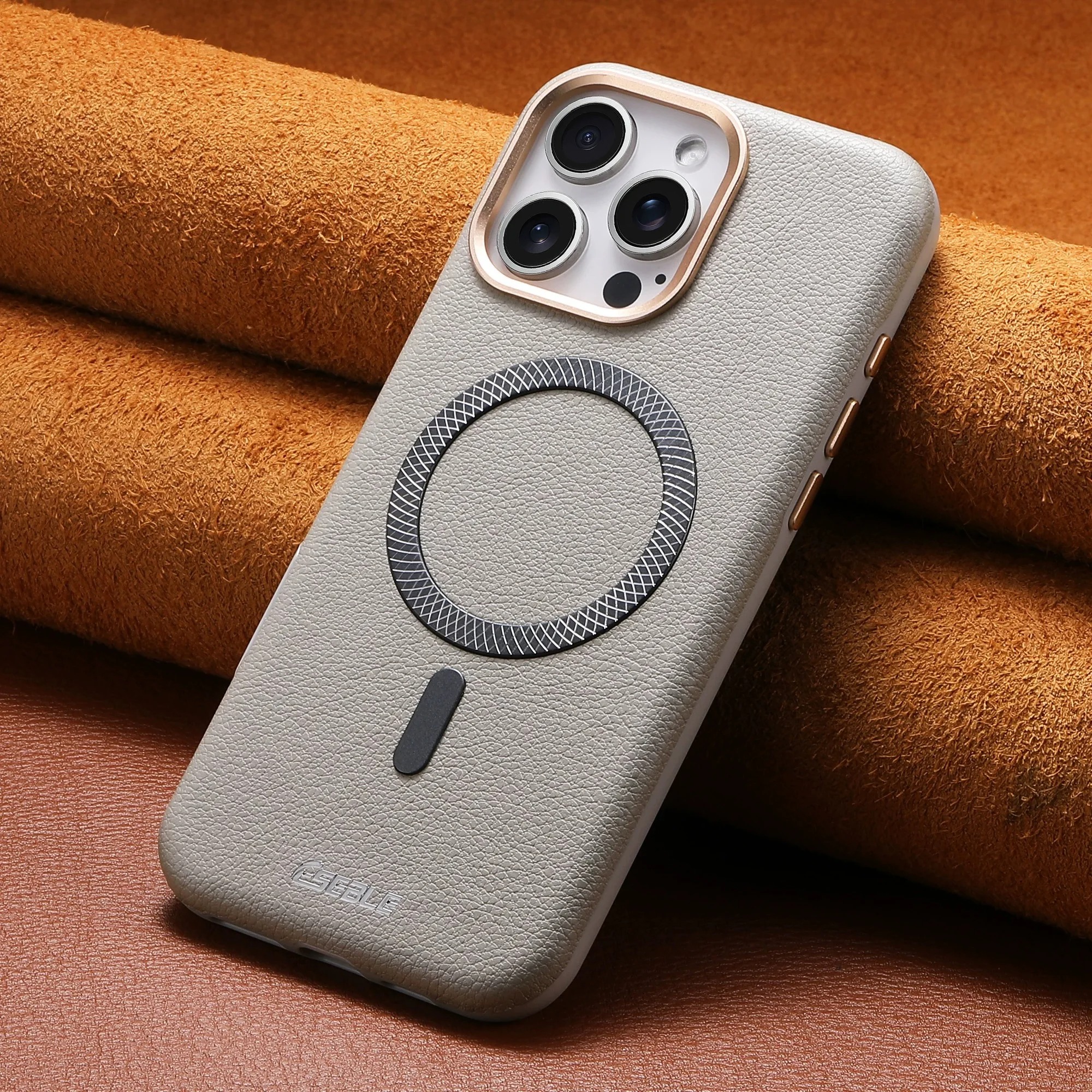 Luxury Leather MagSafe Case for iPhone 17-13 Pro Max | Wireless Charging