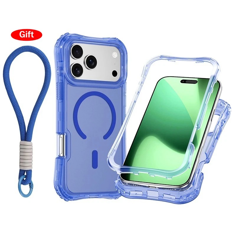 3-in-1 Magnetic Clear Case for iPhone 17/16/15/14 Pro Max - Armor Protection thumbnail 2