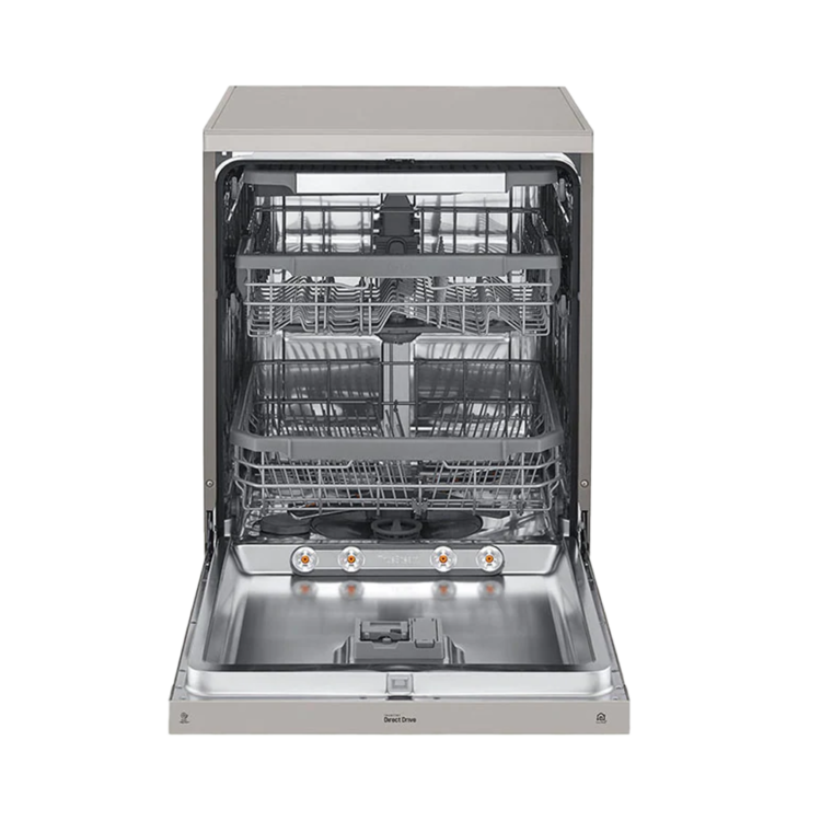 LG 14 Place Settings Free Standing Steam Dishwasher | QuadWash™, Inverter DD [DFB425FP]